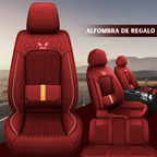 Kit Funda de Asiento de Auto Completo en Cuero Legítimo Italiano + REGALO: Kit de Alfombra Completo