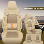 Kit Funda de Asiento de Auto Completo en Cuero Legítimo Italiano + REGALO: Kit de Alfombra Completo