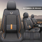 Kit Funda de Asiento de Auto Completo en Cuero Legítimo Italiano + REGALO: Kit de Alfombra Completo