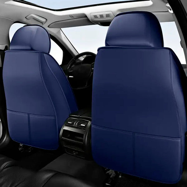 Kit Funda de Asiento de Auto Completo en Cuero Legítimo Italiano + REGALO: Kit de Alfombra Completo