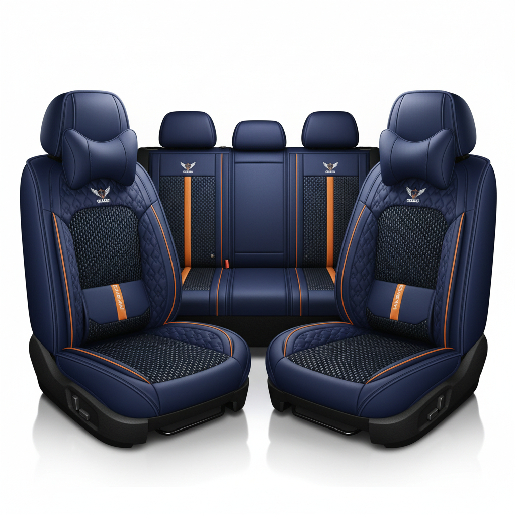 Kit Funda de Asiento de Auto Completo en Cuero Legítimo Italiano + REGALO: Kit de Alfombra Completo
